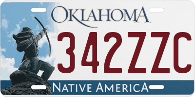 OK license plate 342ZZC