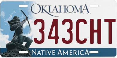 OK license plate 343CHT