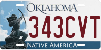 OK license plate 343CVT