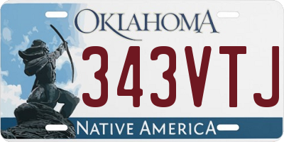 OK license plate 343VTJ