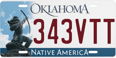 OK license plate 343VTT