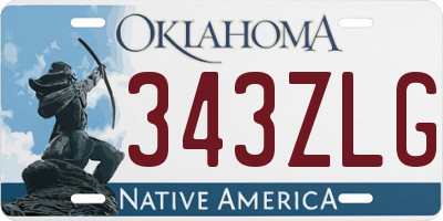 OK license plate 343ZLG