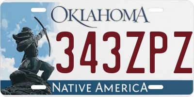 OK license plate 343ZPZ