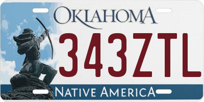 OK license plate 343ZTL