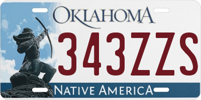 OK license plate 343ZZS