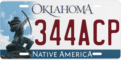 OK license plate 344ACP