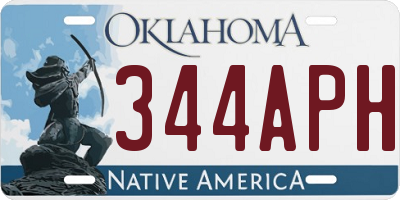 OK license plate 344APH