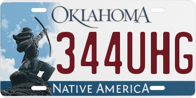 OK license plate 344UHG
