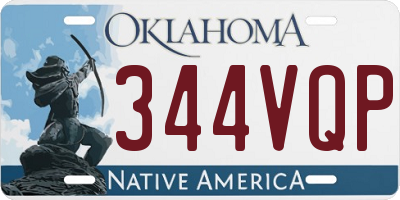 OK license plate 344VQP
