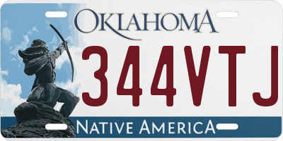 OK license plate 344VTJ
