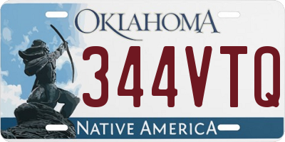 OK license plate 344VTQ