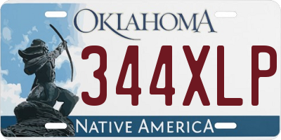 OK license plate 344XLP