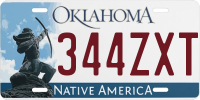 OK license plate 344ZXT