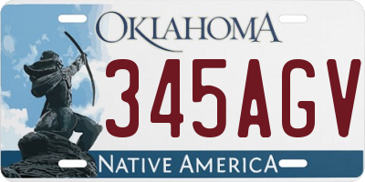 OK license plate 345AGV