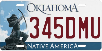 OK license plate 345DMU