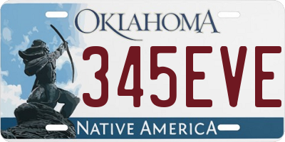 OK license plate 345EVE