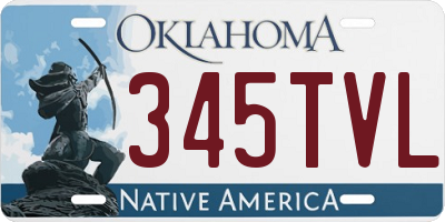 OK license plate 345TVL