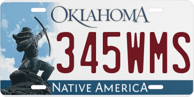 OK license plate 345WMS