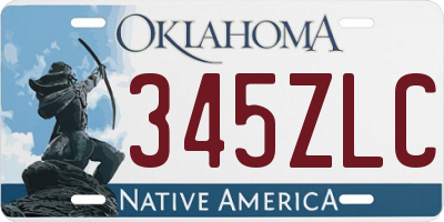 OK license plate 345ZLC