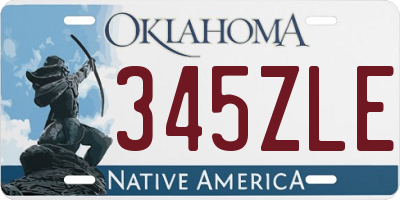 OK license plate 345ZLE