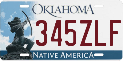 OK license plate 345ZLF