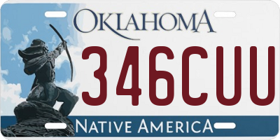 OK license plate 346CUU