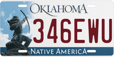 OK license plate 346EWU
