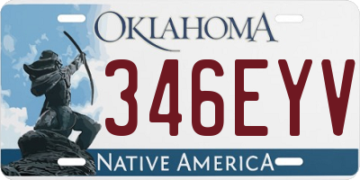 OK license plate 346EYV