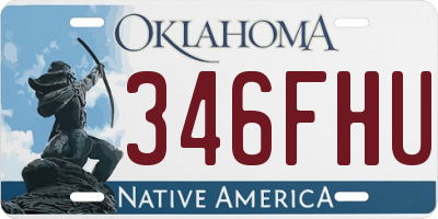 OK license plate 346FHU