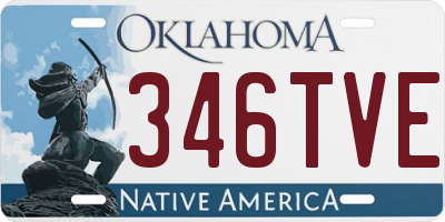 OK license plate 346TVE