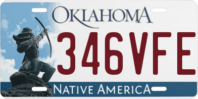 OK license plate 346VFE