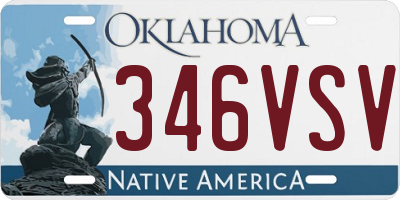 OK license plate 346VSV