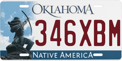 OK license plate 346XBM