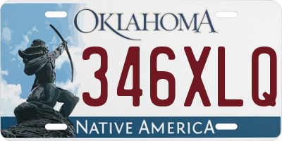 OK license plate 346XLQ