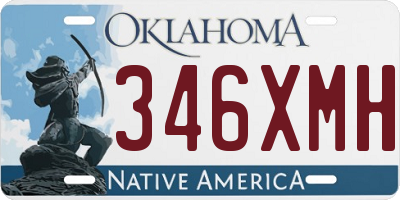 OK license plate 346XMH