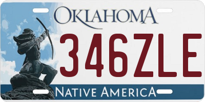 OK license plate 346ZLE