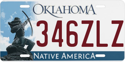 OK license plate 346ZLZ