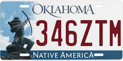 OK license plate 346ZTM