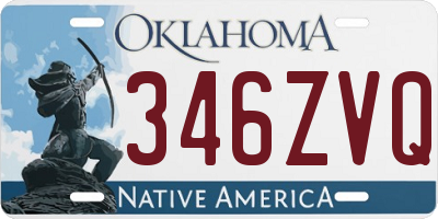 OK license plate 346ZVQ