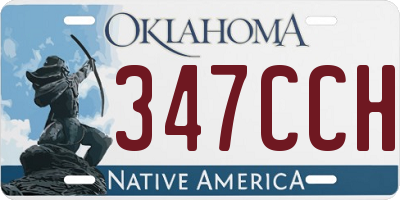 OK license plate 347CCH