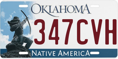 OK license plate 347CVH