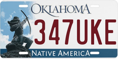 OK license plate 347UKE