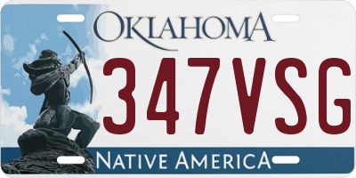 OK license plate 347VSG