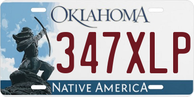 OK license plate 347XLP