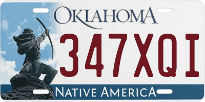 OK license plate 347XQI
