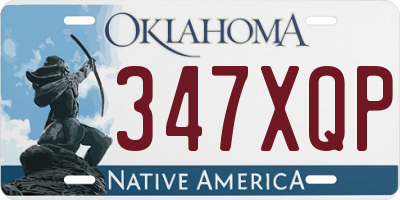 OK license plate 347XQP