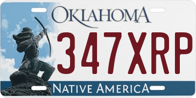 OK license plate 347XRP
