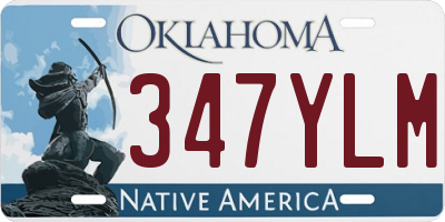 OK license plate 347YLM