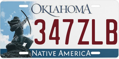 OK license plate 347ZLB