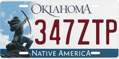 OK license plate 347ZTP